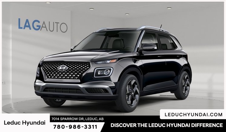 2026 Hyundai Venue Ultimate - Black interior