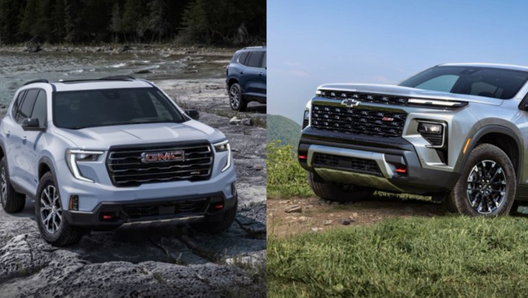 5 choses à savoir sur les nouveaux Chevrolet Traverse et GMC Acadia 2024