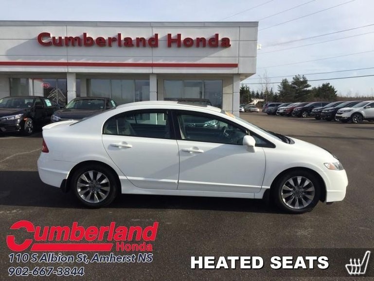Cumberland Honda Pre Owned 2010 Honda Civic Sedan Ex L Leather Seats Sunroof For Sale In Amherst