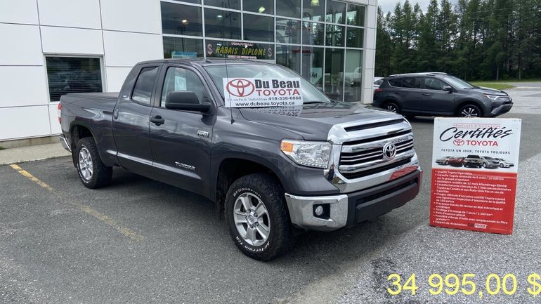 Du Beau Toyota | Toyota Tundra 4X4 Double Cab SR5 Plus 2017 d'occasion à vendre à Thetford Mines