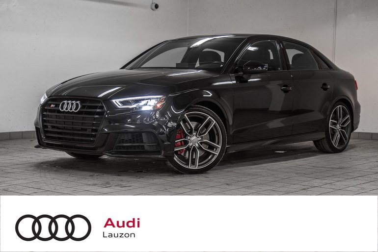 audi lauzon pre owned 2017 audi s3 technik black optics advance handling for sale in laval pre owned 2017 audi s3 technik black