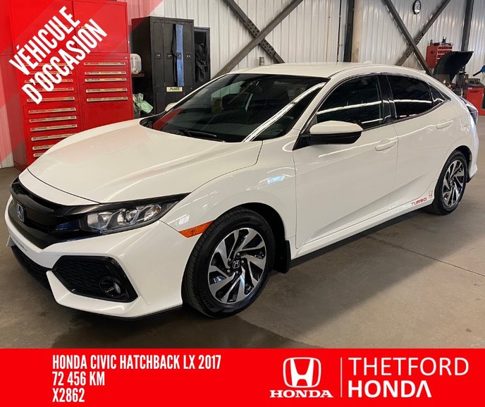Thetford Honda Pre Owned 2017 Honda Civic Hatchback Lx Turbo Manuelle Tres Propre For Sale In Thetford Mines