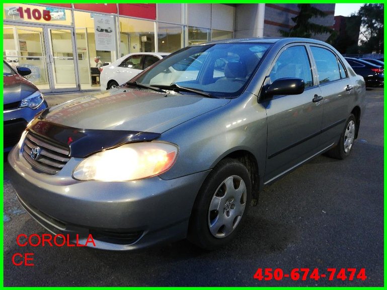 Longueuil Toyota Neuf Pre Owned 2003 Toyota Corolla Ce Ce