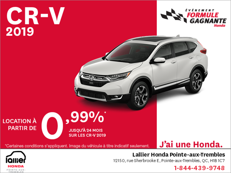 Louez le CR-V 2019!