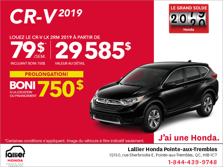 Louez le CR-V 2019!