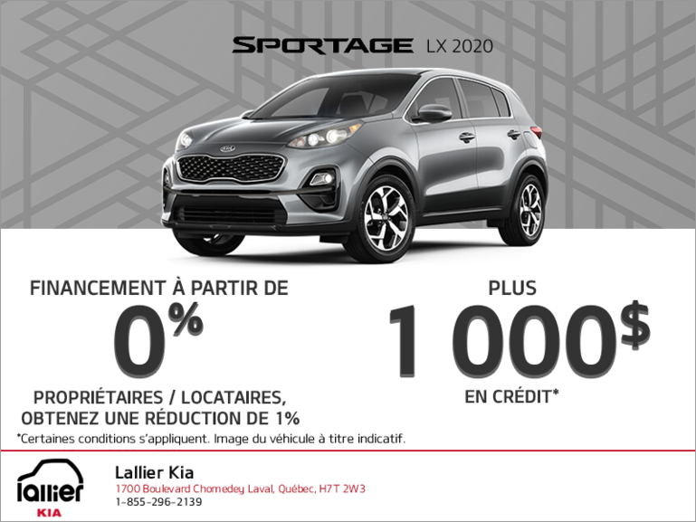 Le Kia Sportage 2020