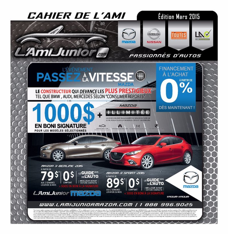Revue mensuelle de mars