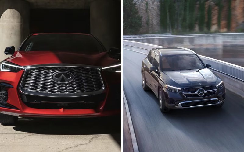 Infiniti QX55 vs Mercedes-Benz GLC SUV in Regina