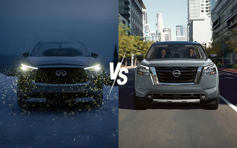 2025 Infiniti QX60 vs. 2025 Nissan Pathfinder – Review & Comparison