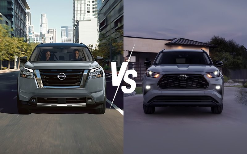 2025 Nissan Pathfinder vs. 2025 Toyota Highlander Reviewed