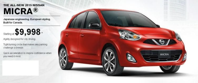 2015 Nissan Micra Headed For Canadian Showrooms
