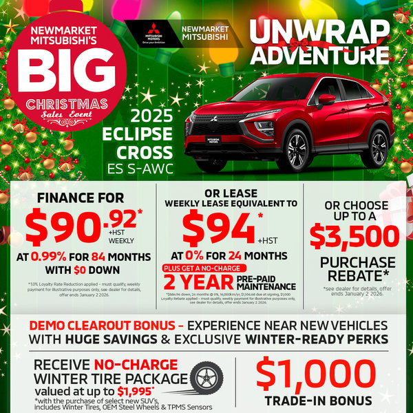 Big Christmas Sales Event - Eclipse Cross