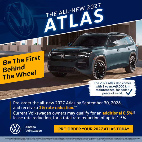 Alliston VW Special 2027 Atlas Pre-Order