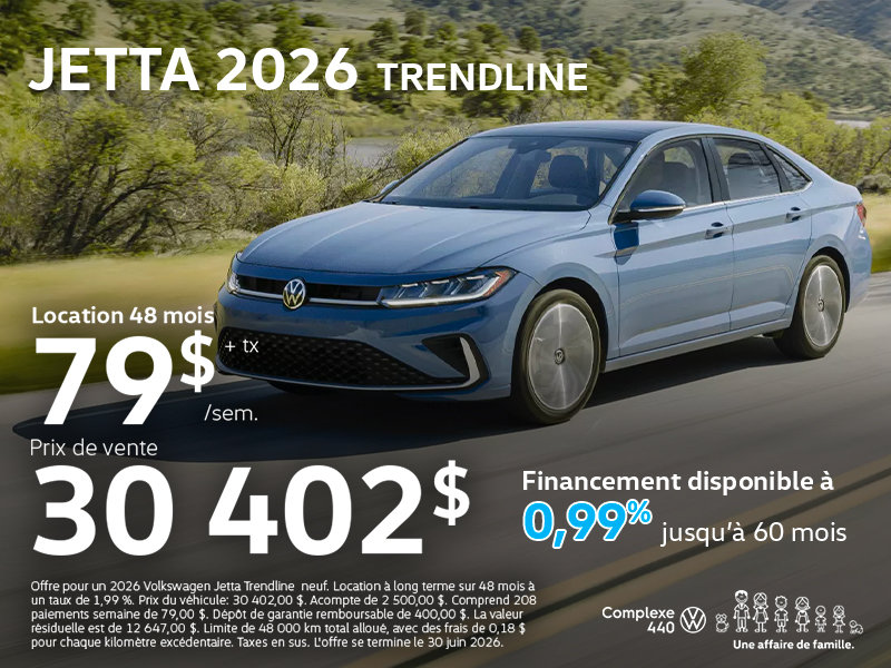 Jetta 2026 Trendline