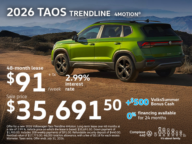 2026 Taos Trendline