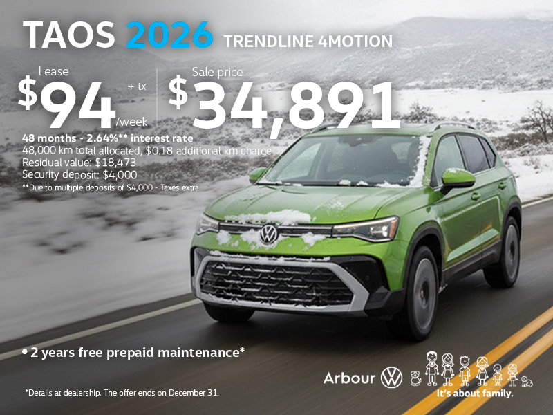 Taos 2026 Trendline 4motion