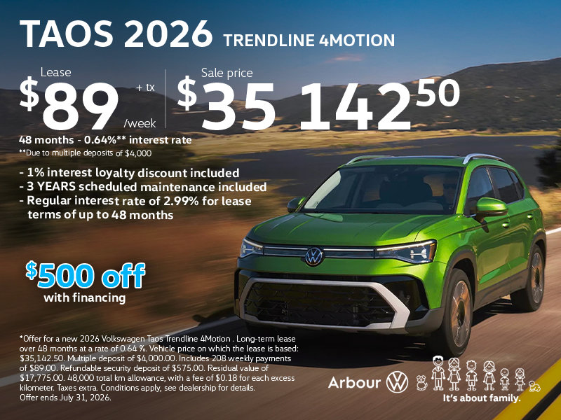 Taos 2026 Trendline 4motion