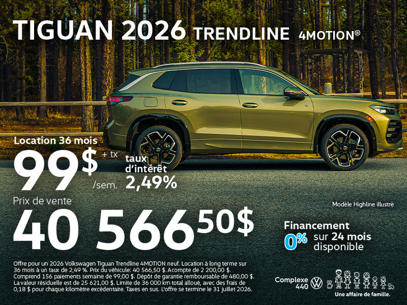 Tiguan 2026 Trendline 4motion
