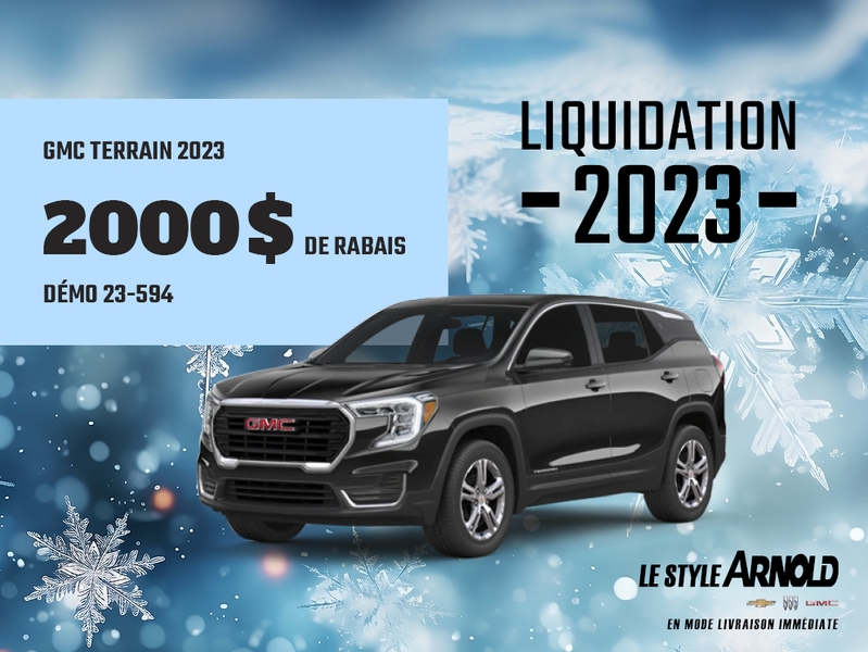 LIQUIDATION DÉMO GMC TERRAIN 2023.