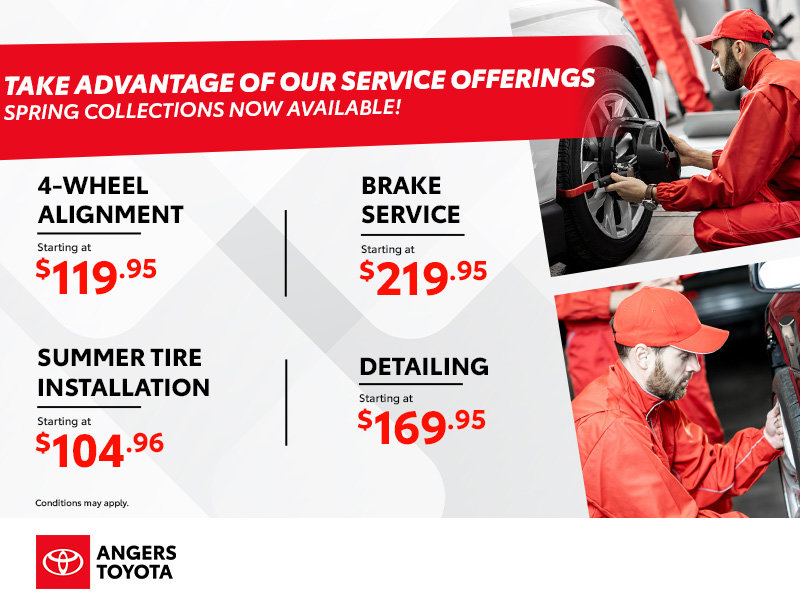 Take advantage of our spring service offers!