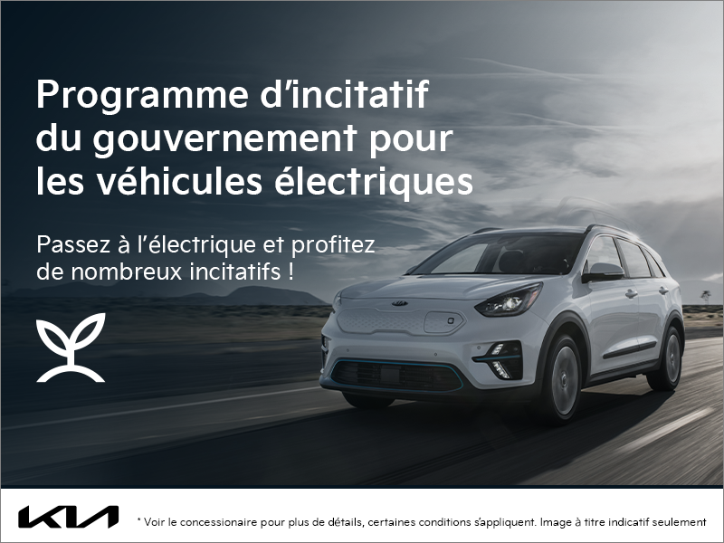 Programme d’incitatif du gouvernement pour les véhicules électriques