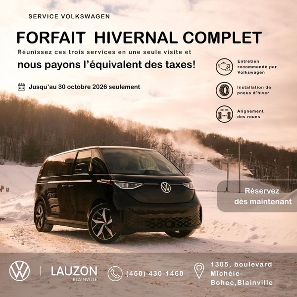 Forfait hiver complet 2026