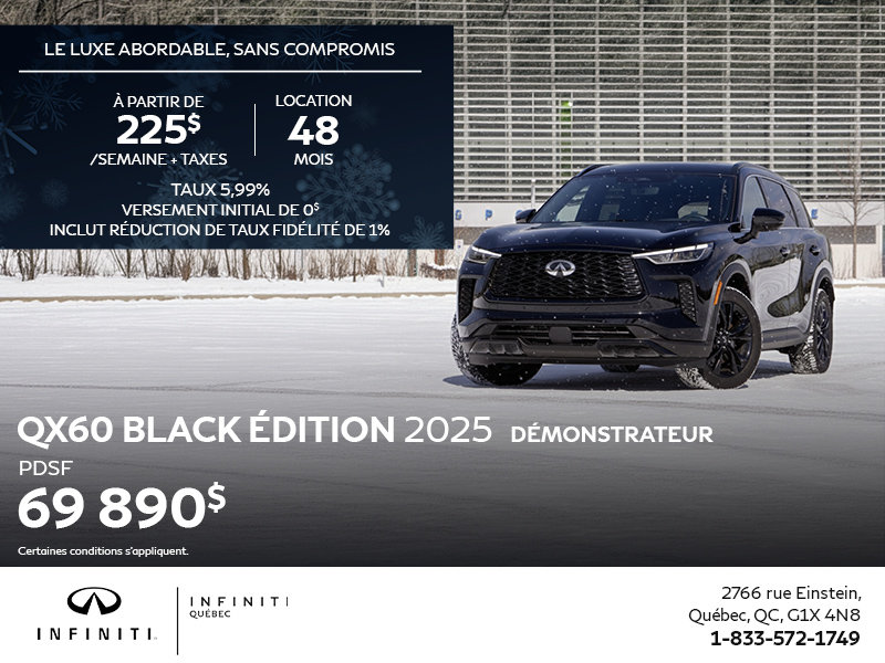 Infiniti QX60 black édition 2025