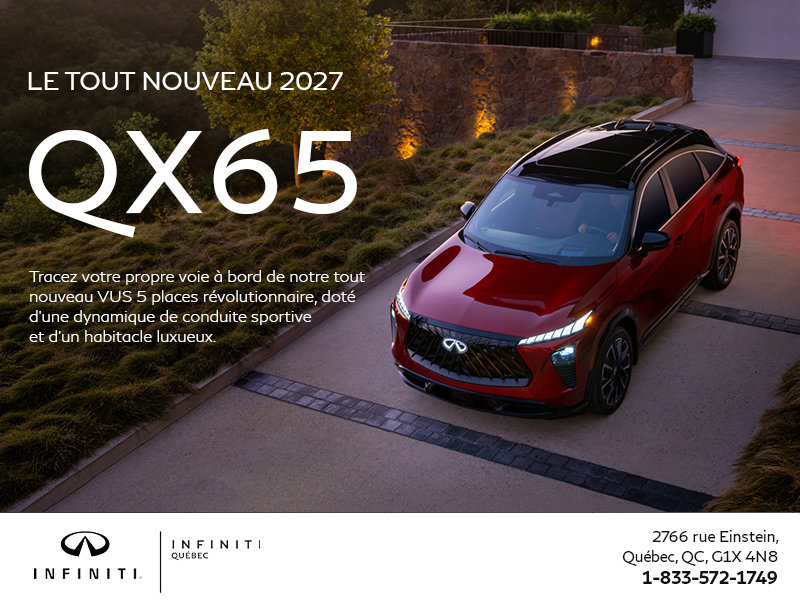 Le tout nouveau QX65 2027