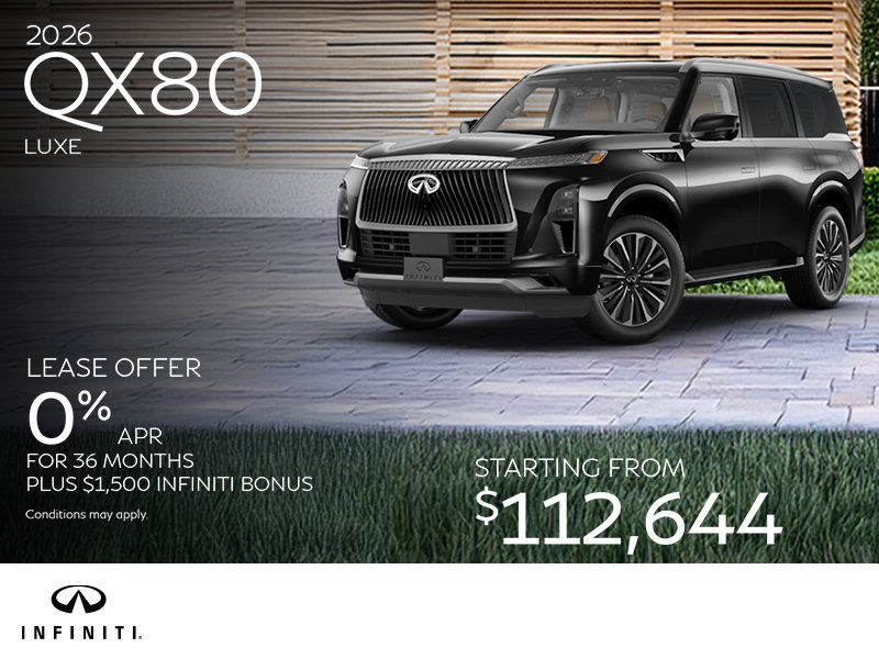 2026 Infiniti QX80 Luxe