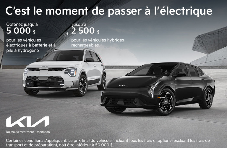 Les nouveaux incitatifs pour véhicules électriques sont arrivés!