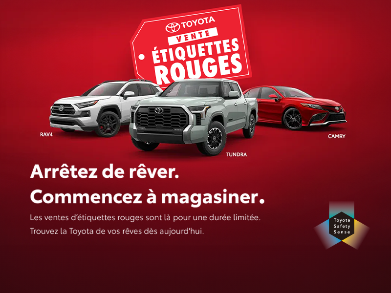 La vente Étiquettes rouges !