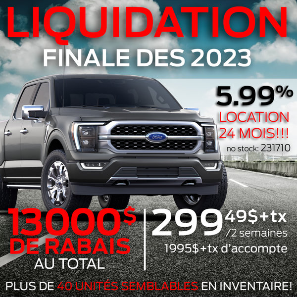 RABAIS LIQUIDATION FINALE 2023