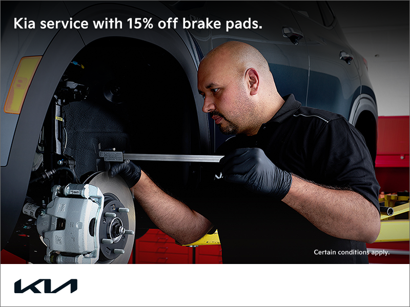 Get 15% off Kia Brake Pads