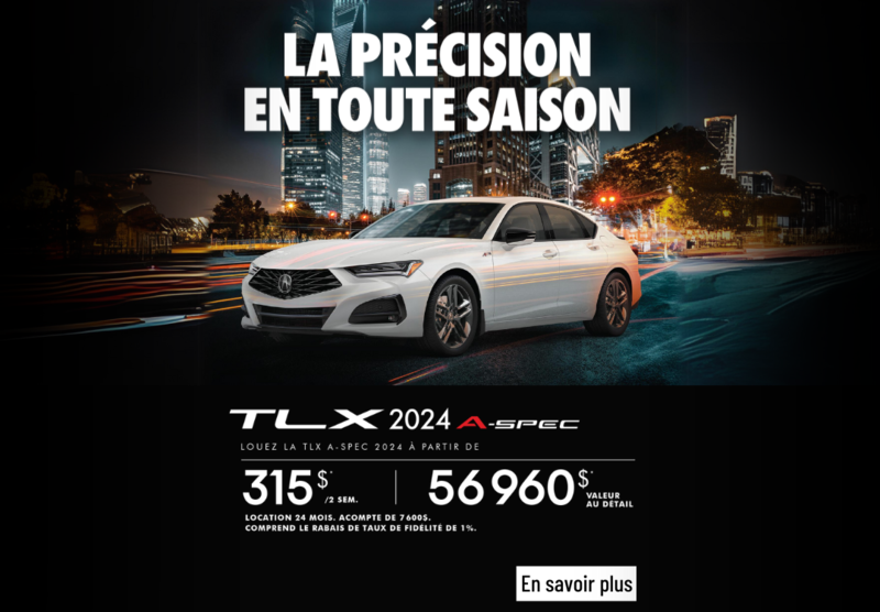 Découvrez la 2024 Acura TLX A-Spec !