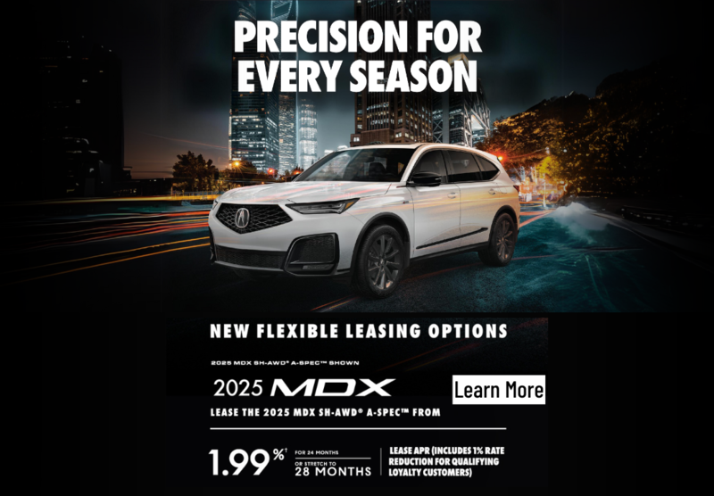 Discover our new flexible leasing options for the 2025 Acura MDX. Get more information today!