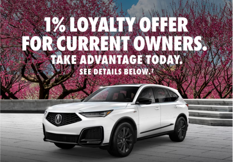 Enjoy a 1% rate reduction on select 2023, 2024, and 2025 Acura models