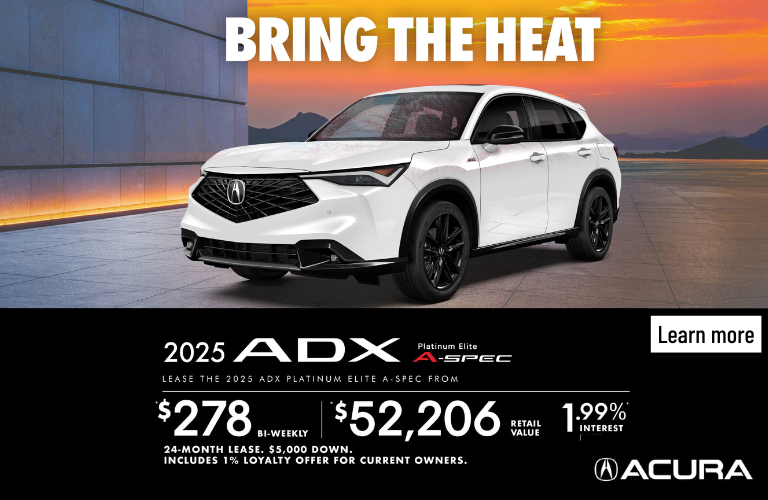 EXCLUSIVE LEASE OFFER ON THE 2025 ACURA ADX A-SPEC!