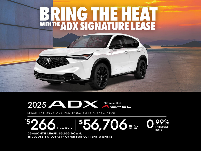 EXCLUSIVE LEASE OFFER ON THE 2025 ACURA ADX A-SPEC!