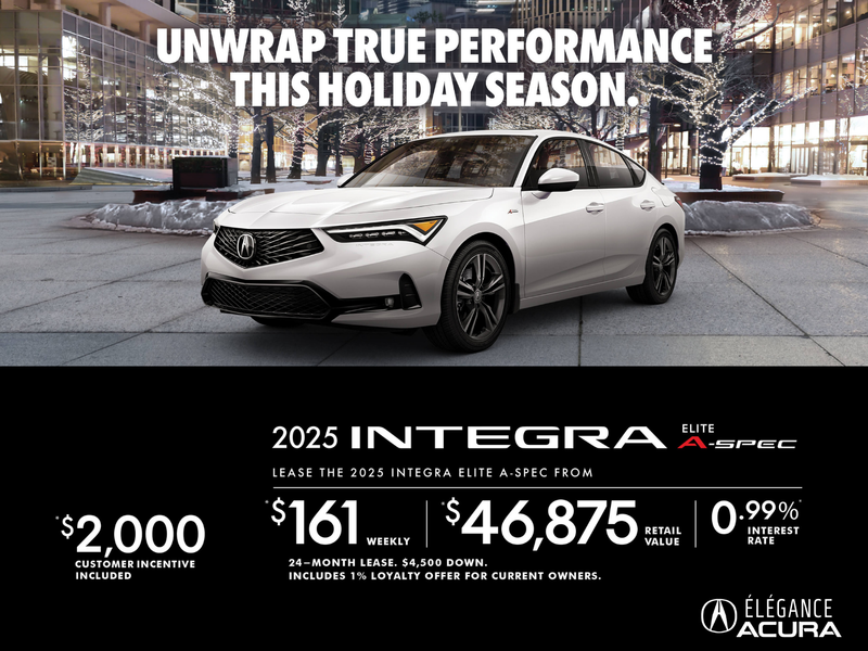 EXCLUSIVE LEASE OFFER ON THE 2025 ACURA INTEGRA ELITE A-SPEC!