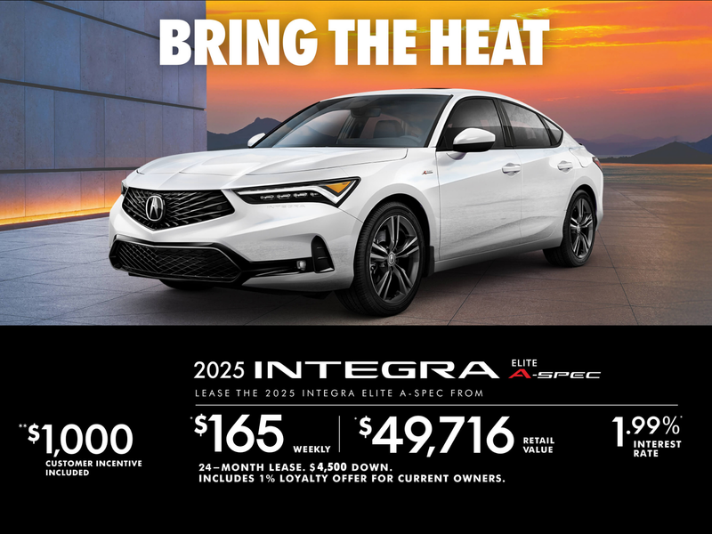 EXCLUSIVE LEASE OFFER ON THE 2025 ACURA INTEGRA ELITE A-SPEC!