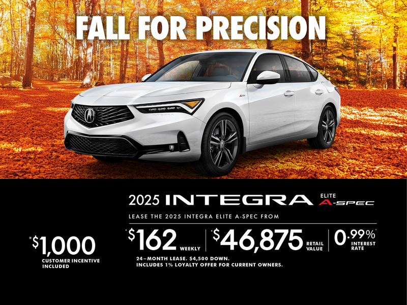 EXCLUSIVE LEASE OFFER ON THE 2025 ACURA INTEGRA ELITE A-SPEC!