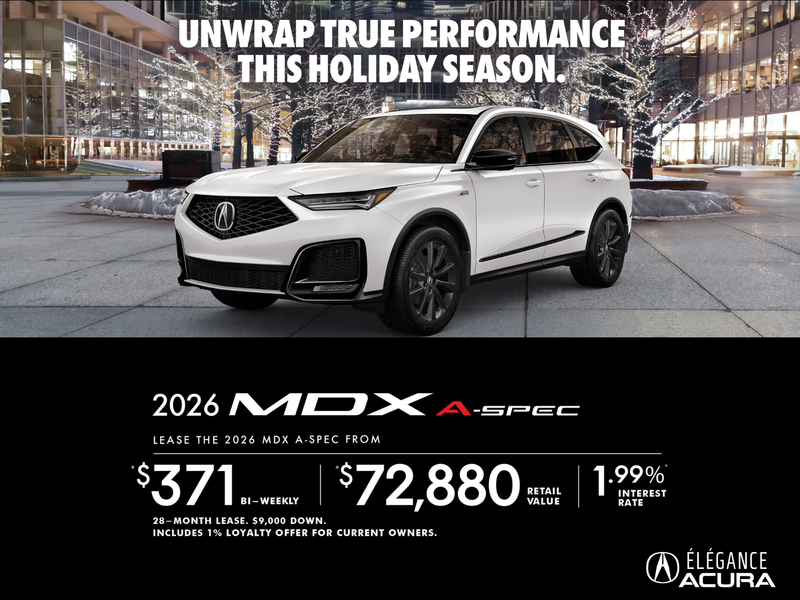 EXCLUSIVE LEASE OFFER ON THE 2026 ACURA MDX A-SPEC!
