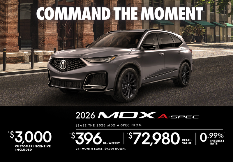 EXCLUSIVE LEASE OFFER – 2026 Acura MDX A-Spec!