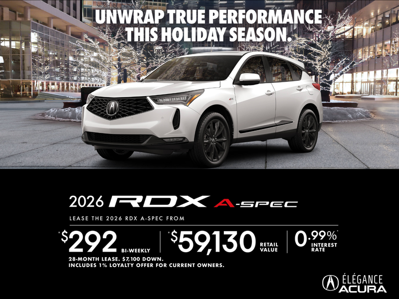 EXCLUSIVE LEASE OFFER ON THE 2026 ACURA RDX A-SPEC!