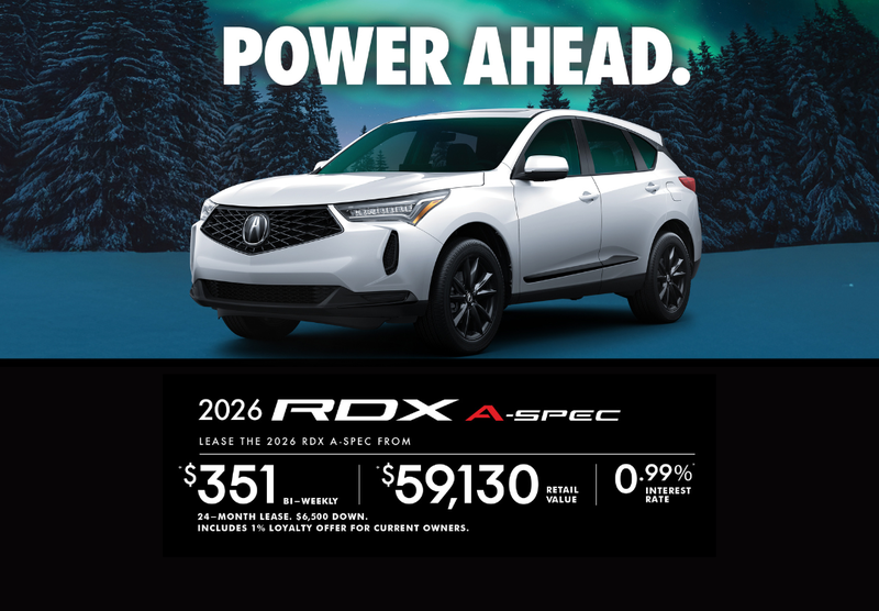 EXCLUSIVE LEASE OFFER ON THE 2026 ACURA RDX A-SPEC!
