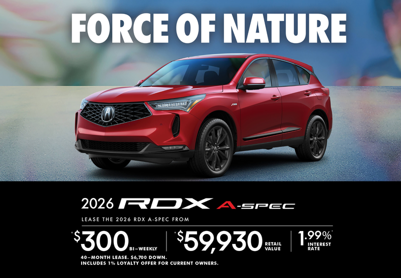 EXCLUSIVE LEASE OFFER – 2026 Acura RDX A-Spec!