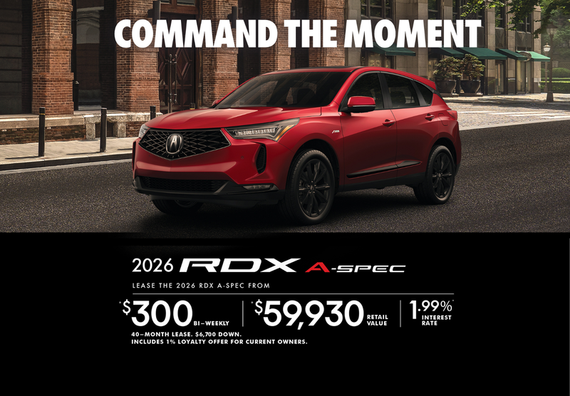 EXCLUSIVE LEASE OFFER – 2026 Acura RDX A-Spec!