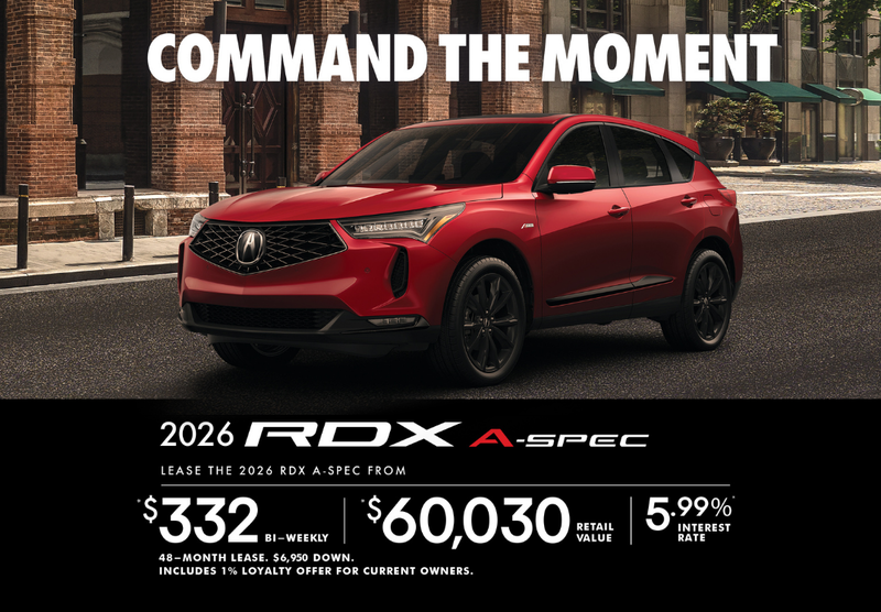 EXCLUSIVE LEASE OFFER – 2026 Acura RDX A-Spec!