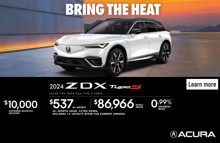 OFFRE EXCLUSIVE DE LOCATION SUR L’ACURA ZDX TYPE S 2024!