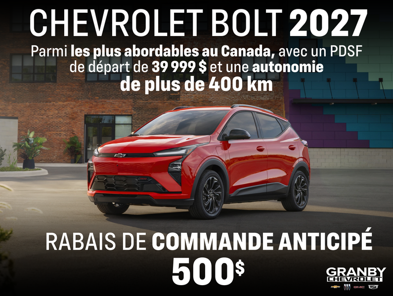 Profitez d'un RABAIS DE COMMANDE ANTICIPÉ DE 500$